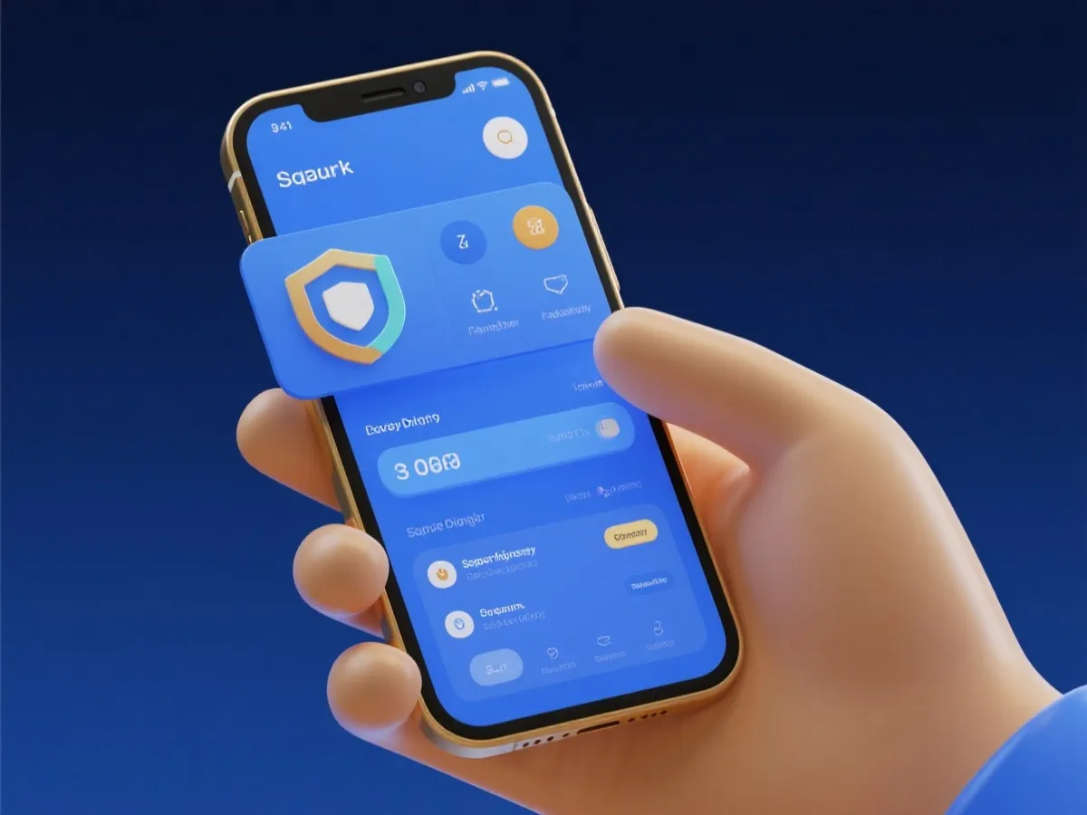 Secure payment process illustration